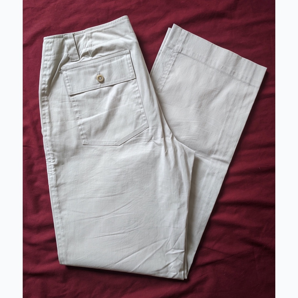Theory Khaki White Pants